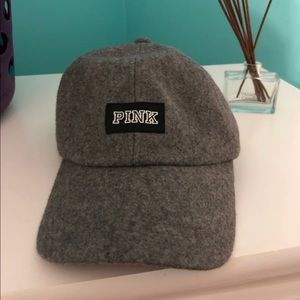 PINK grey baseball cap